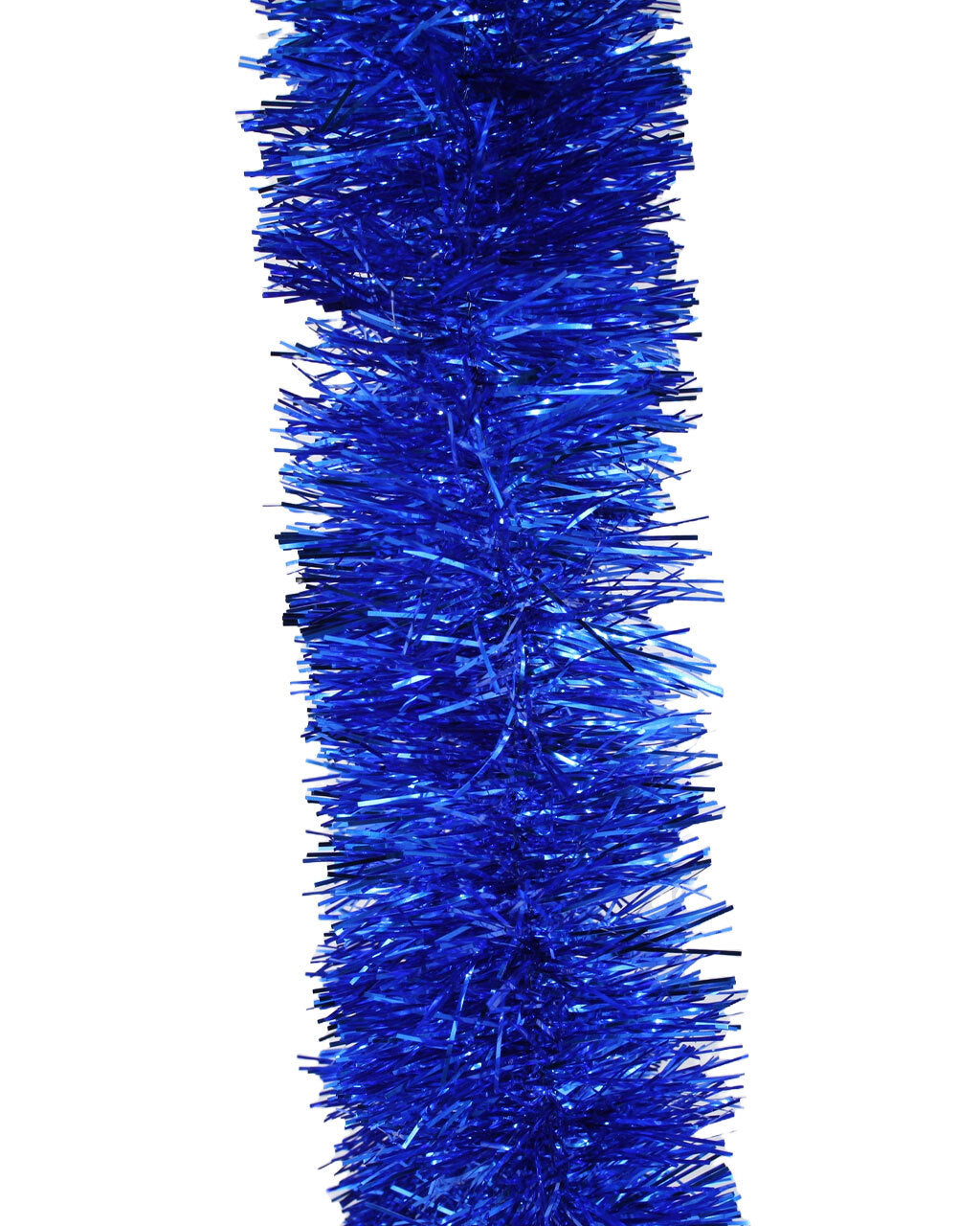 5m MID BLUE Christmas Tinsel 100mm wide